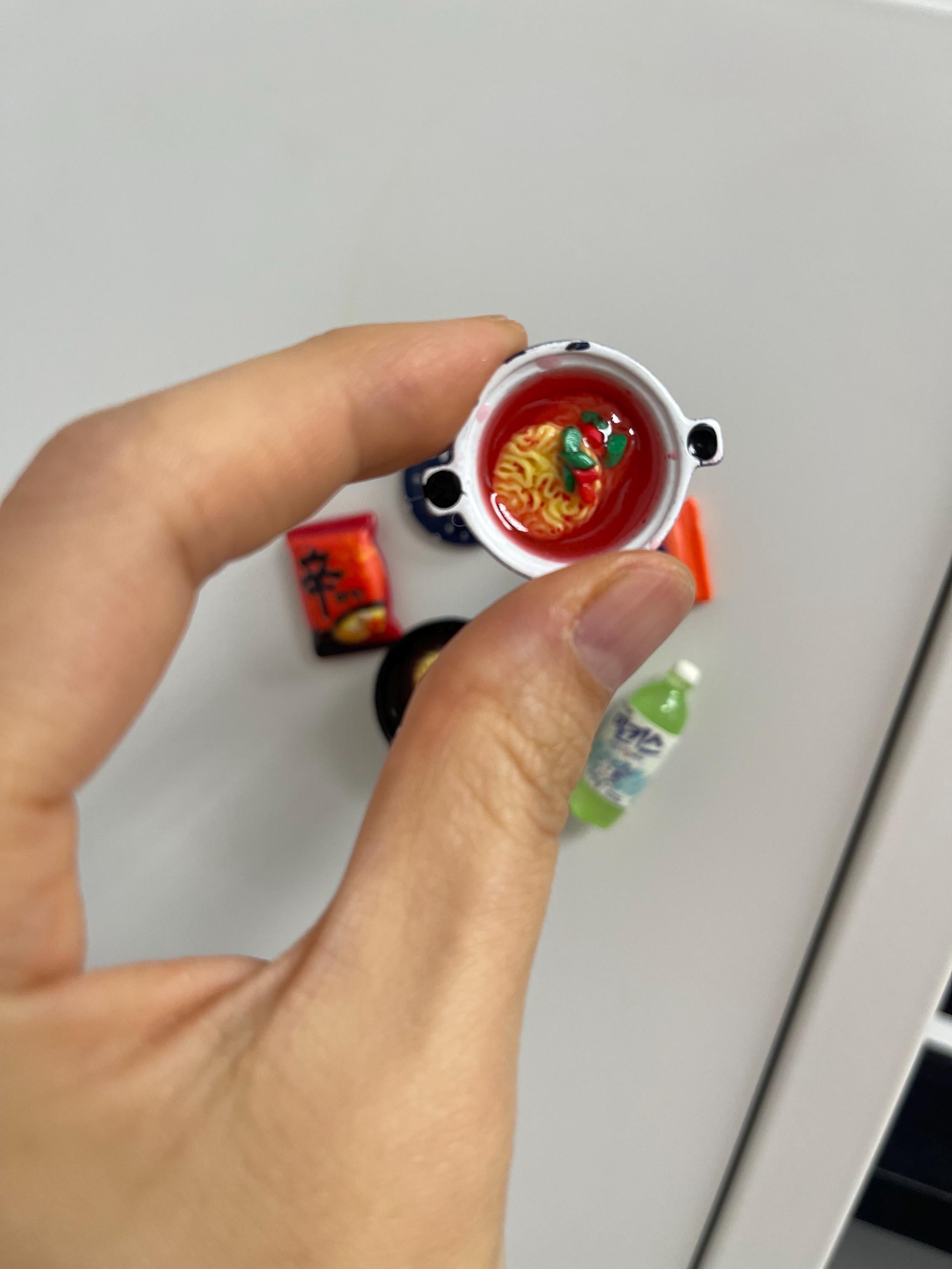 Korean Ramen Magnet Set: K-Food Miniature Fridge Magnets