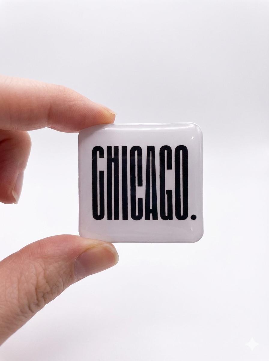 Chicago Magnet: Chicago Landmark illustration/ Small gift