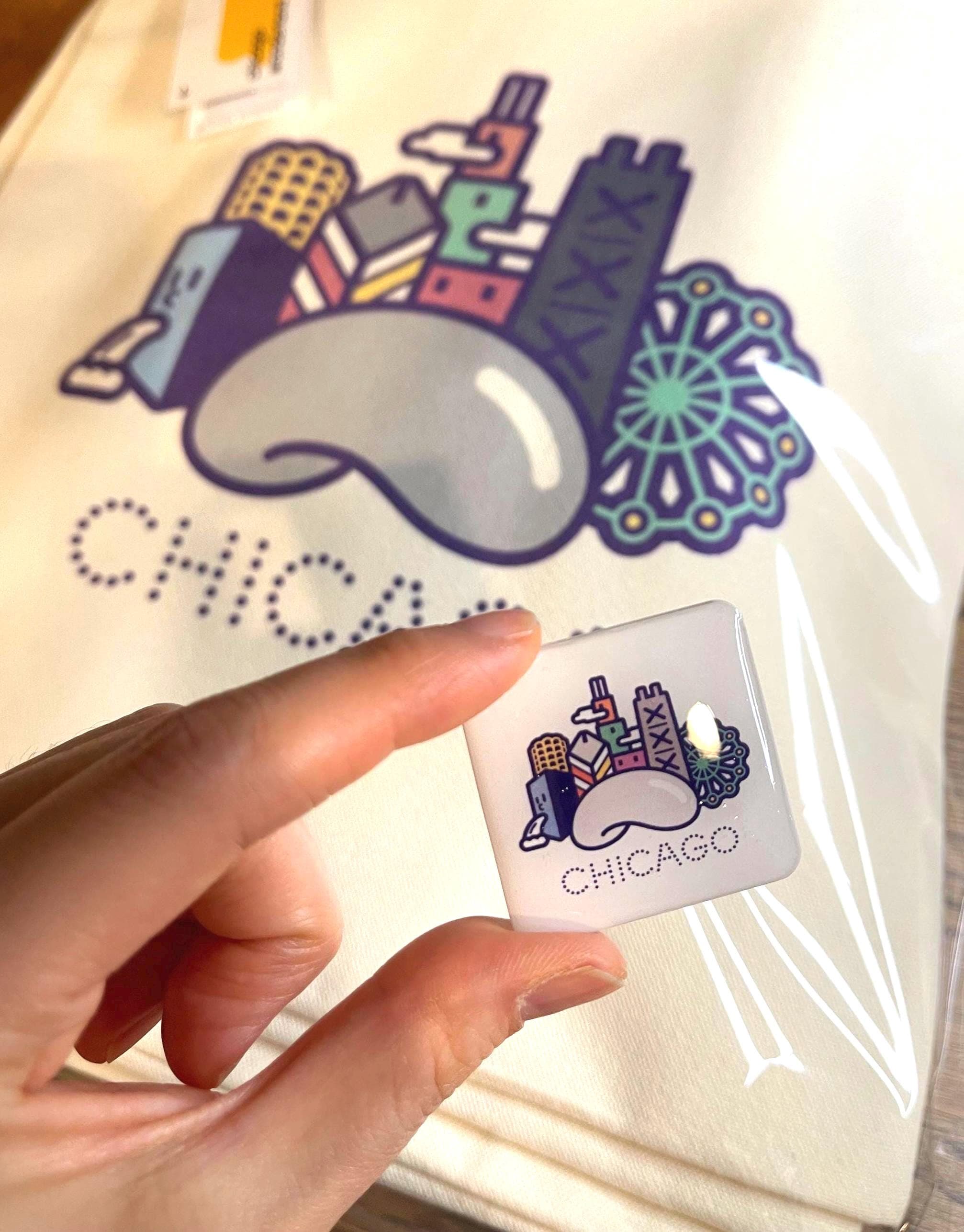 Chicago Magnet: Chicago Landmark illustration/ Small gift