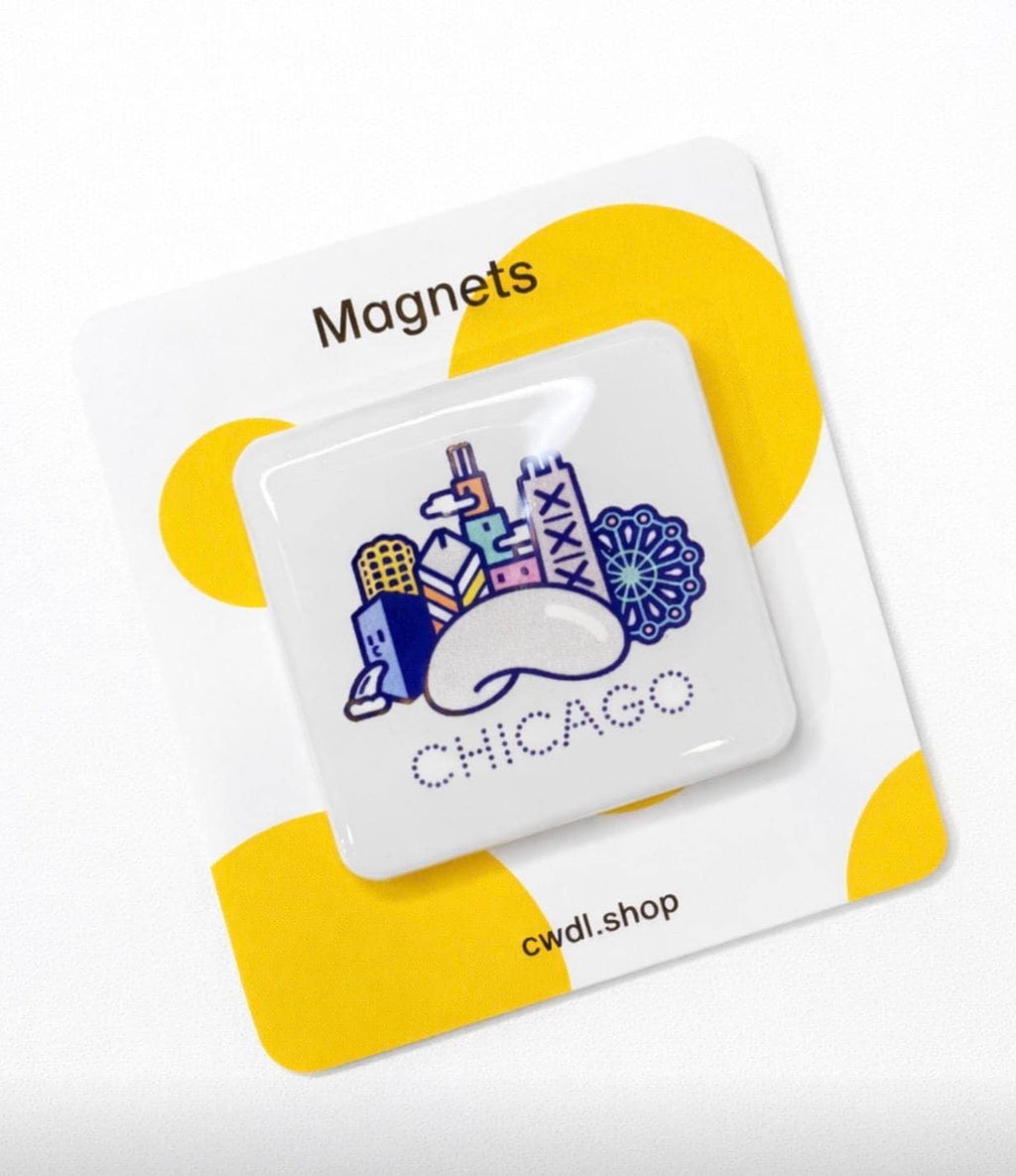 Chicago Magnet: Chicago Landmark illustration/ Small gift