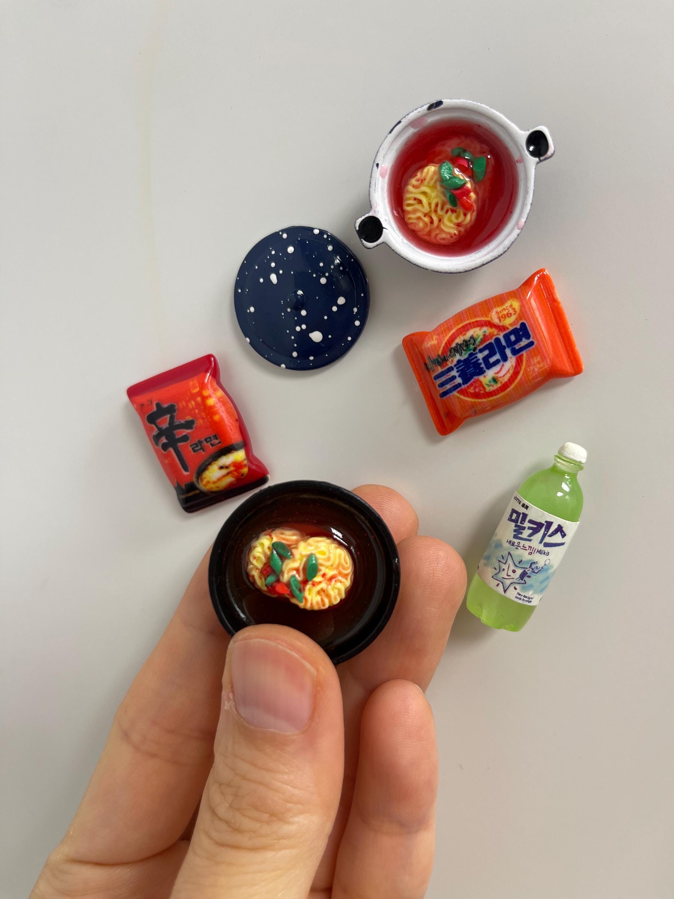 Korean Ramen Magnet Set: K-Food Miniature Fridge Magnets