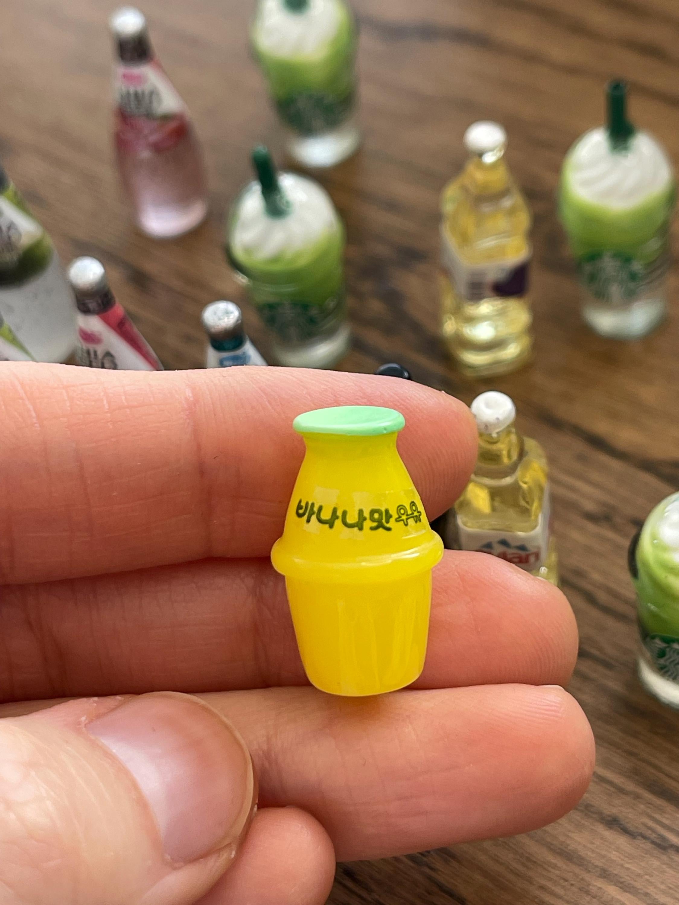 Miniature tiny Soda, Coffee, Milk Bottle (No Magnet)