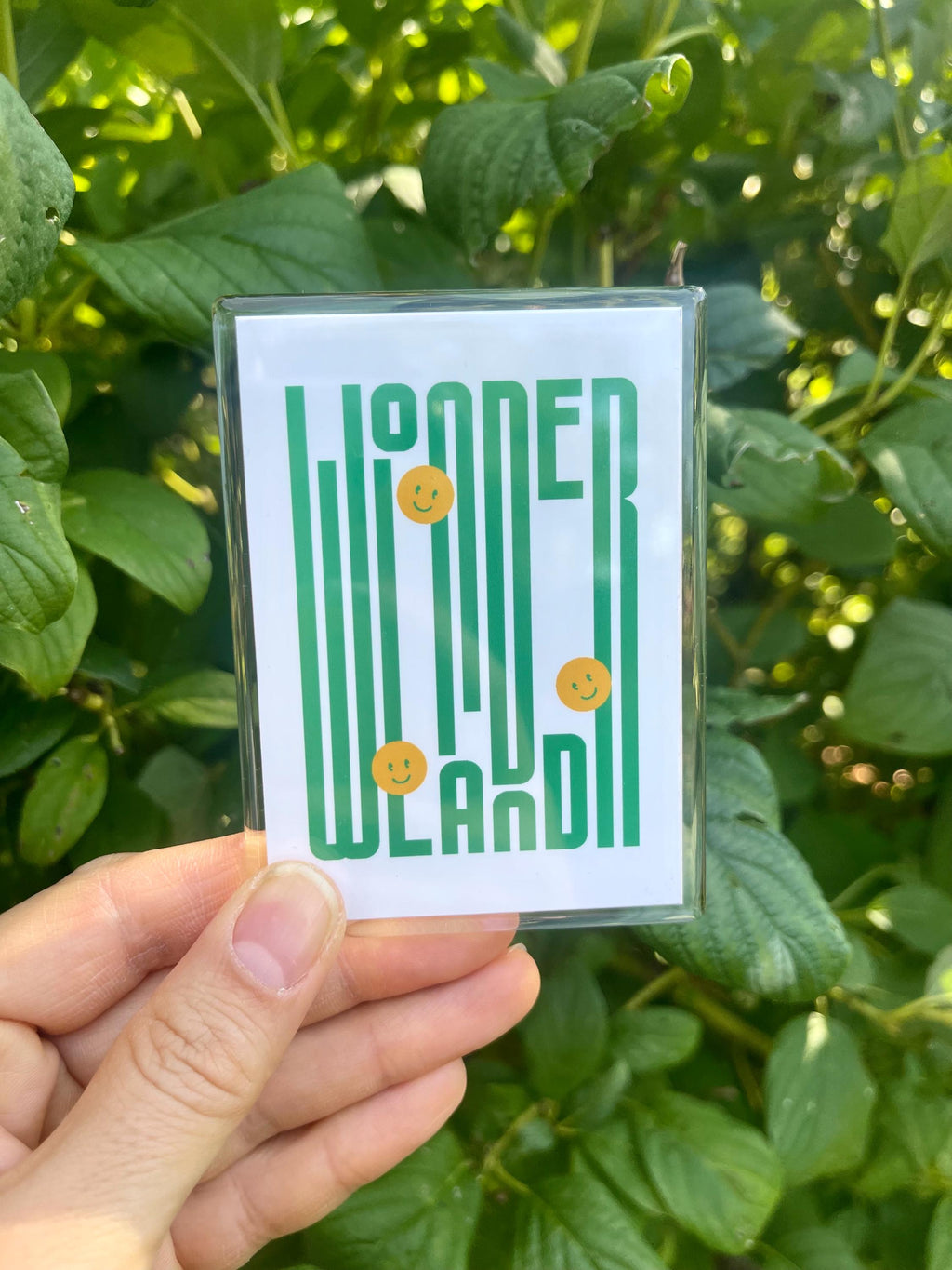 Chicago Magnet: Retro Green Letter Design with Smiley/ Small gift