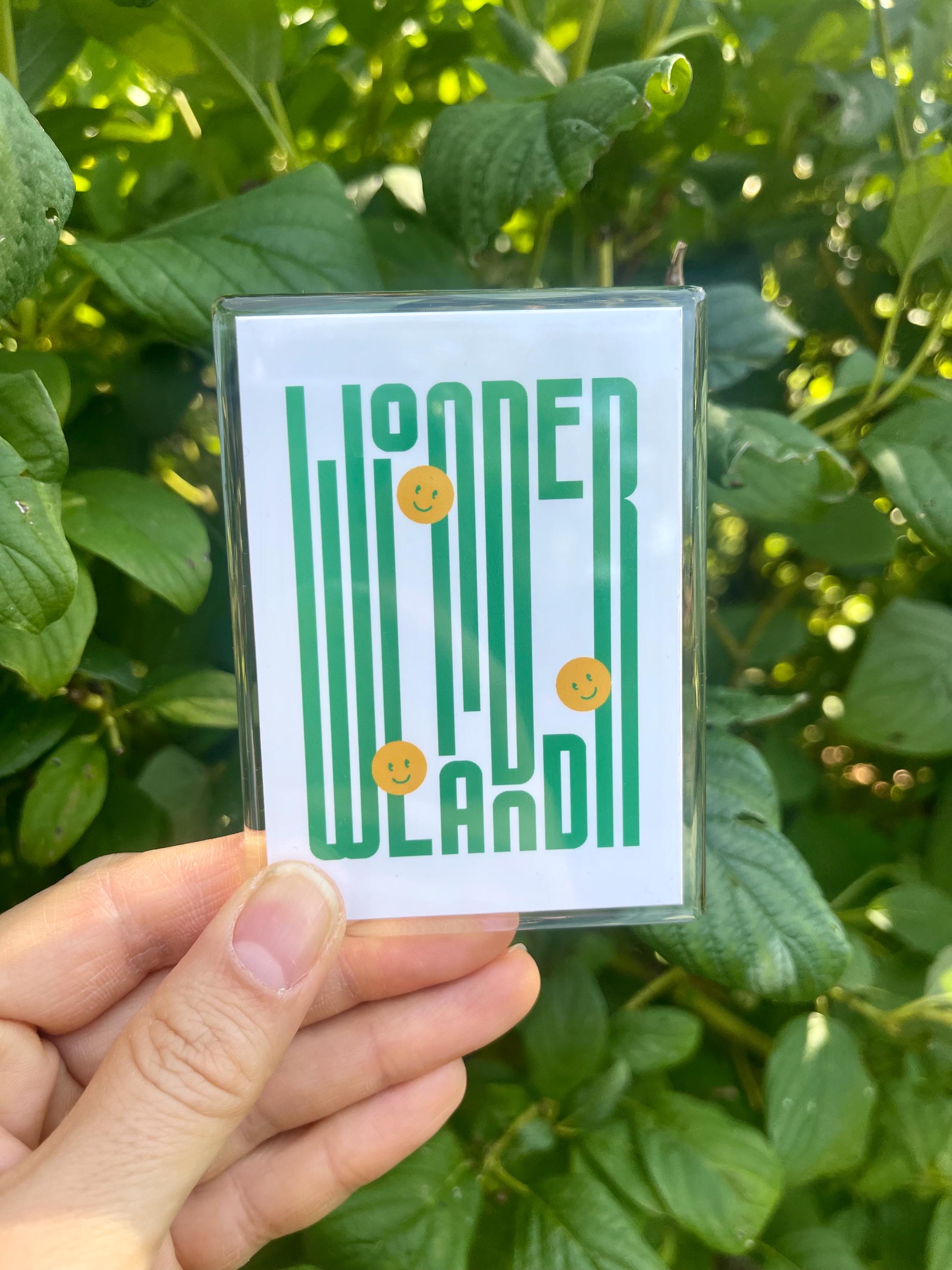 Chicago Magnet: Retro Green Letter Design with Smiley/ Small gift