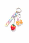 Strawberry Bag Charm Keychain: Colorful Jewelry